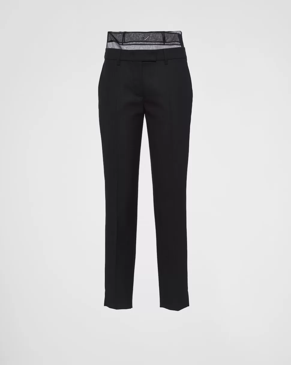 Prada Pantalones De Lana Y Crinolina^Mujer PANTALONES LARGOS Y CORTOS