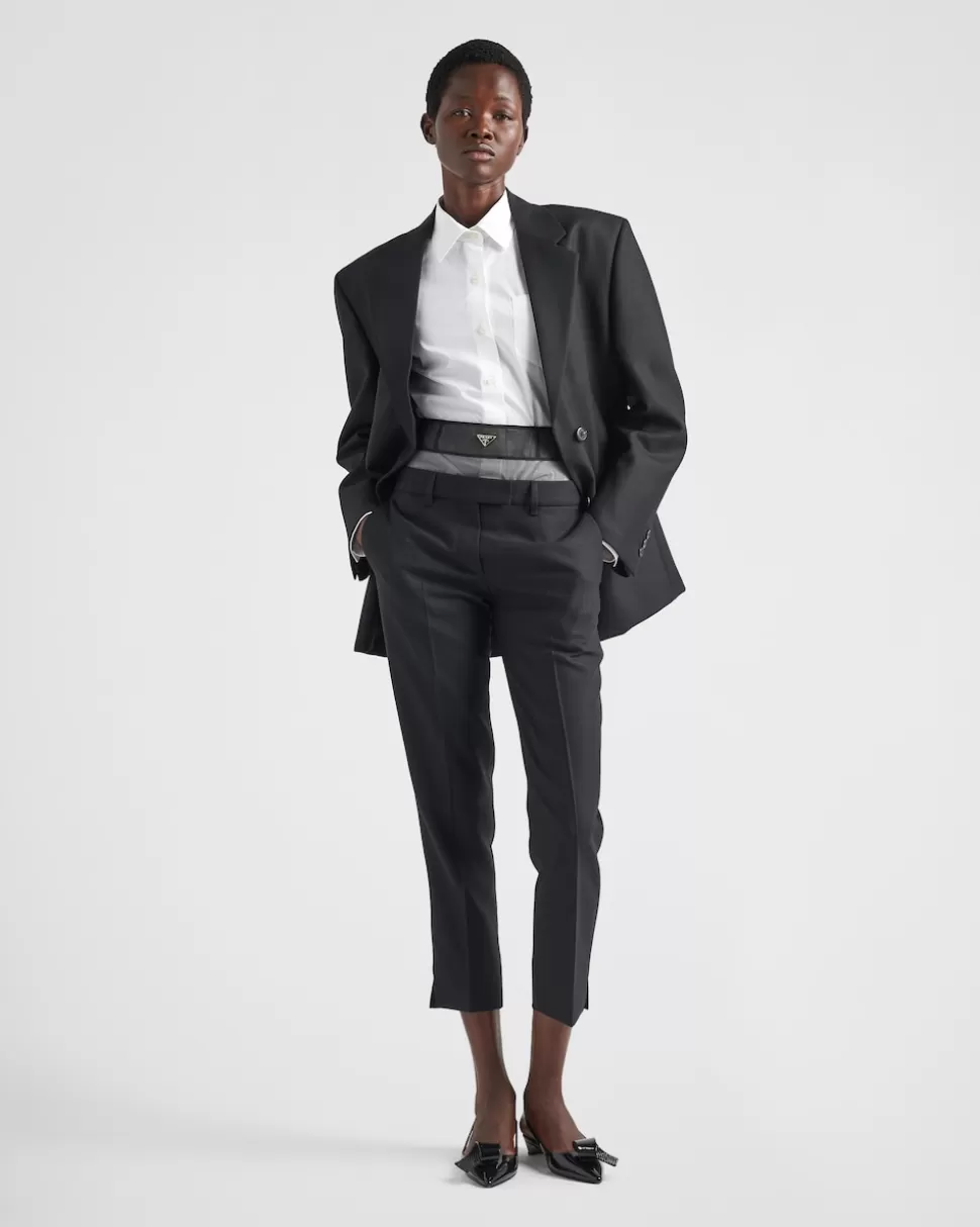 Prada Pantalones De Lana Y Crinolina^Mujer PANTALONES LARGOS Y CORTOS