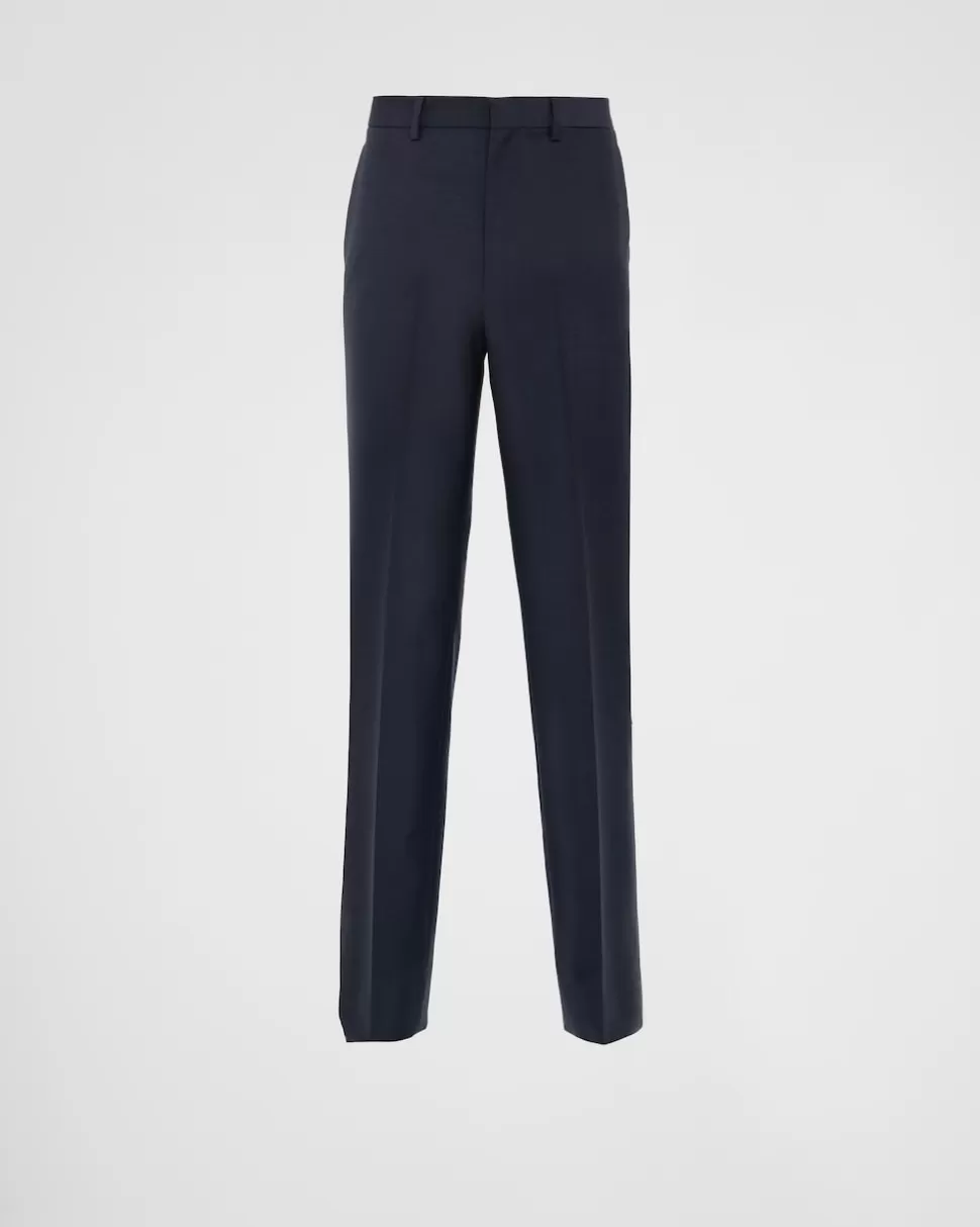 Prada Pantalones De Lana Y Mohair^Hombre PANTALONES Y BERMUDAS