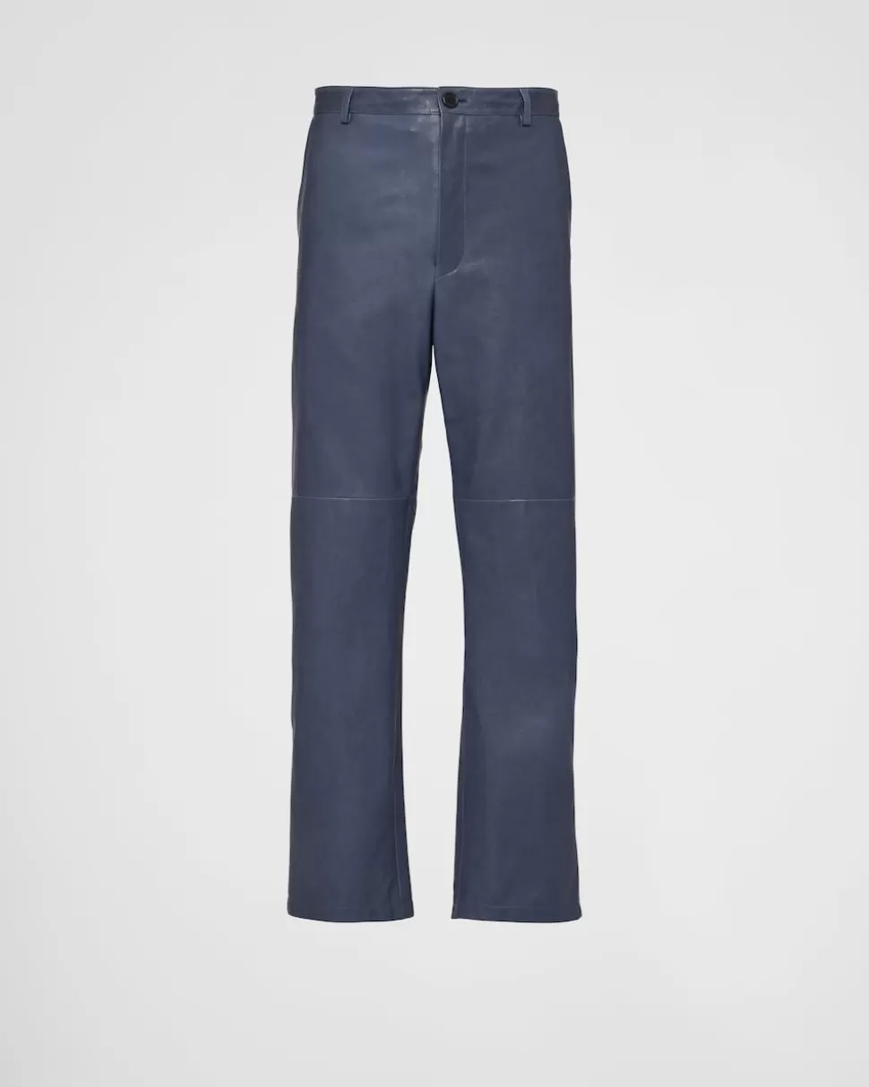 Prada Pantalones De Napa^Hombre ROPA DE PIEL