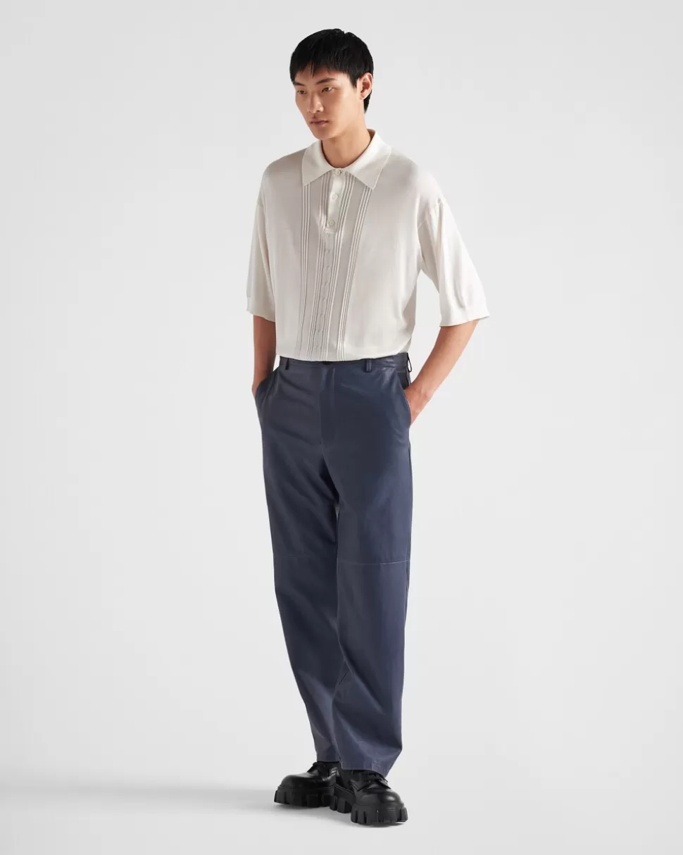 Prada Pantalones De Napa^Hombre ROPA DE PIEL