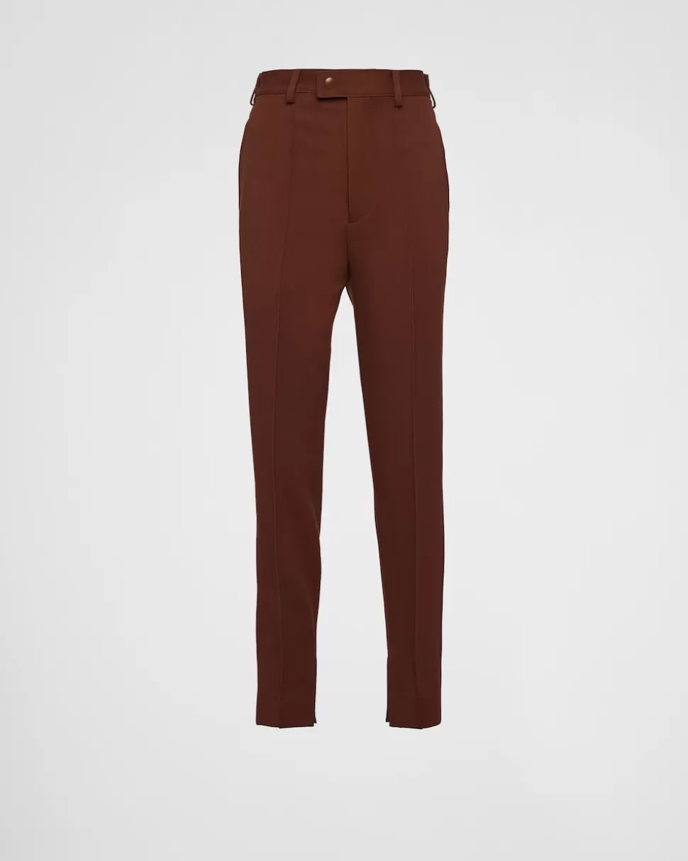 Prada Pantalones De Natté Elástico^Hombre PANTALONES Y BERMUDAS