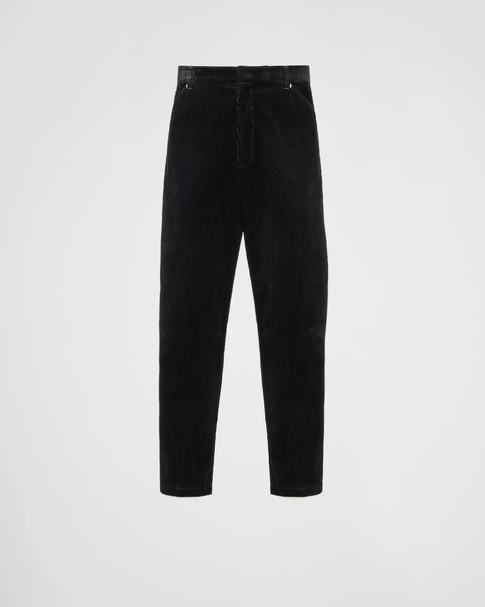 Prada Pantalones De Pana Fina^Hombre PANTALONES Y BERMUDAS