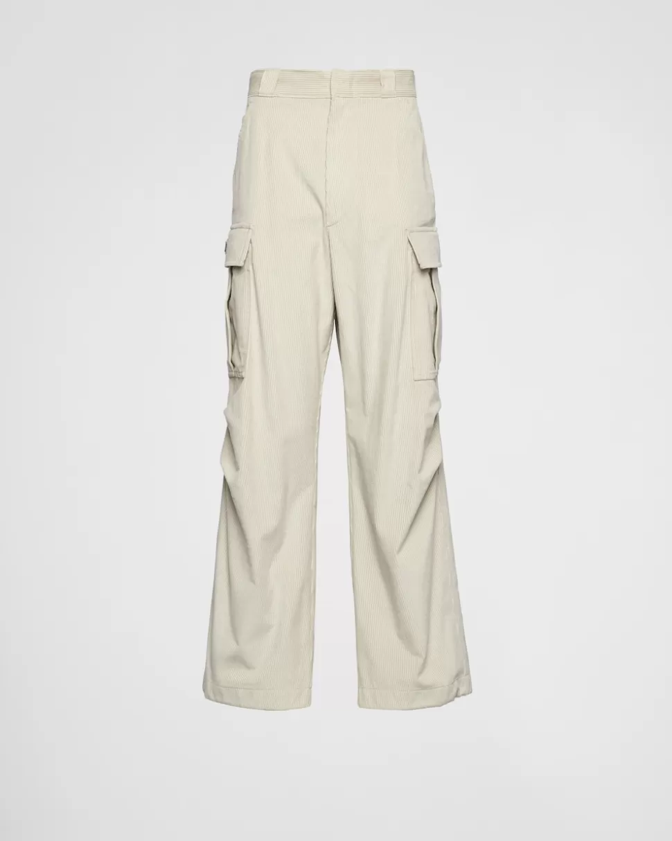 Prada Pantalones De Pana Fina^Hombre PANTALONES Y BERMUDAS