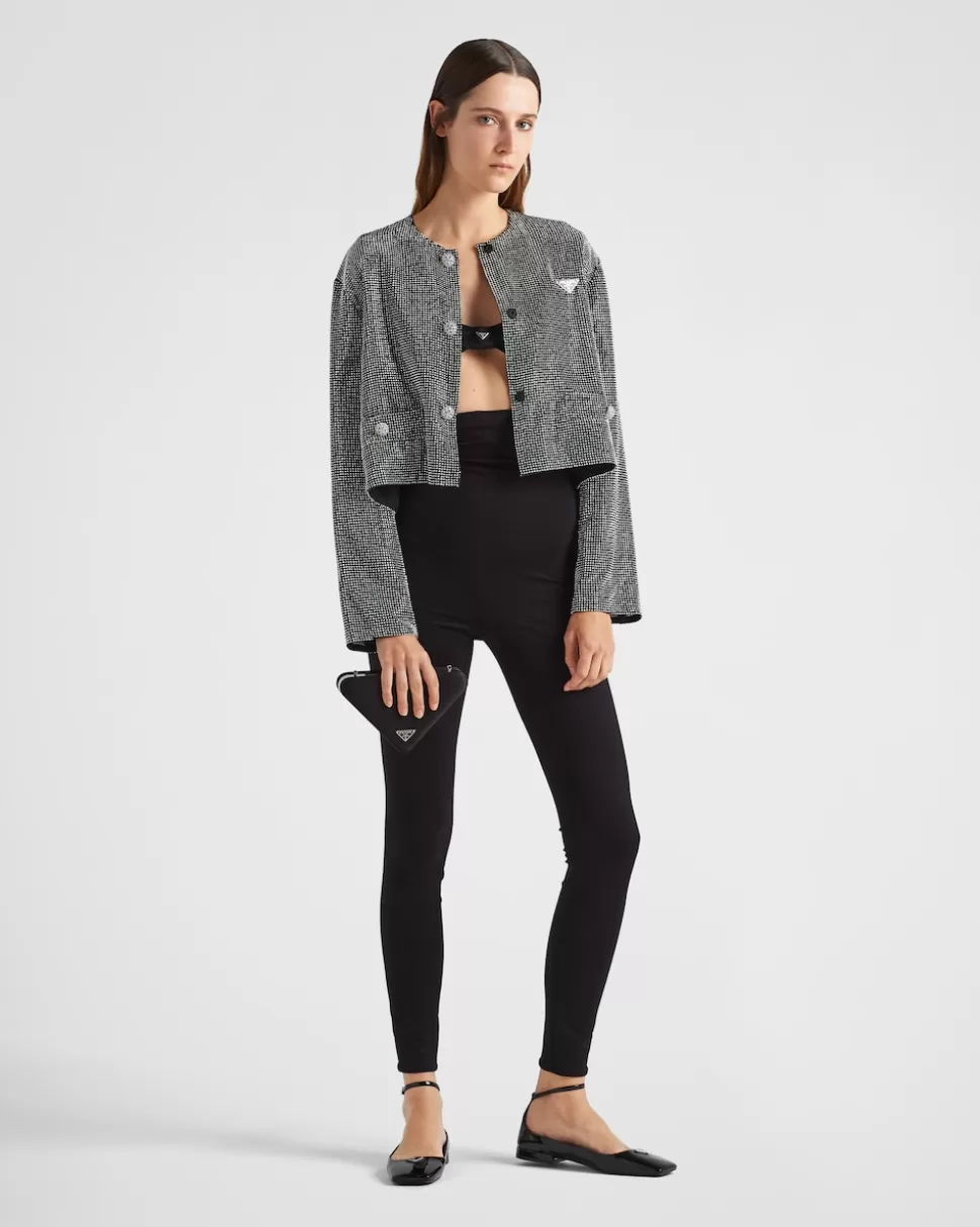Prada Pantalones De Punto Elástico^Mujer PANTALONES LARGOS Y CORTOS