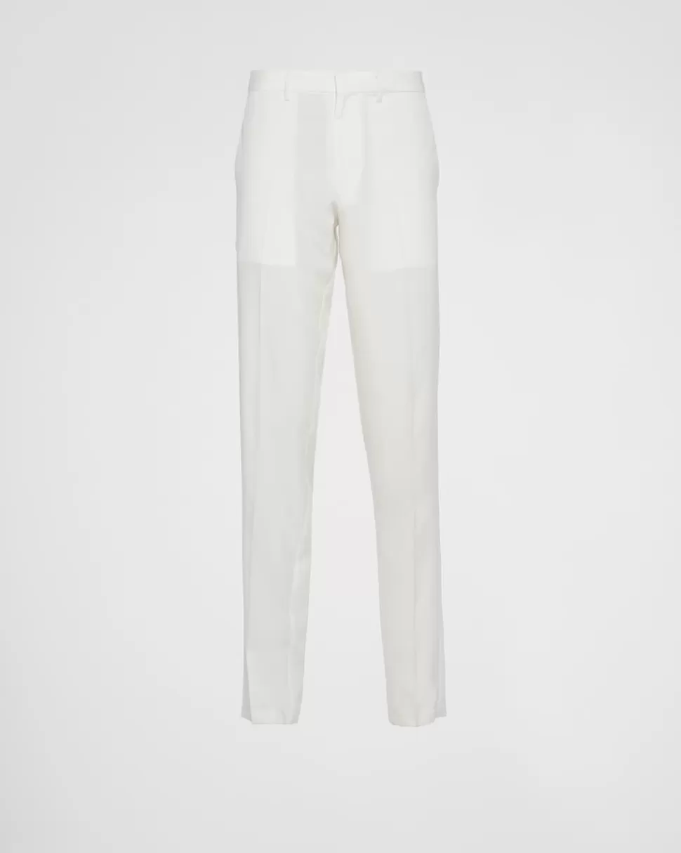 Prada Pantalones De Seda^Hombre PANTALONES Y BERMUDAS