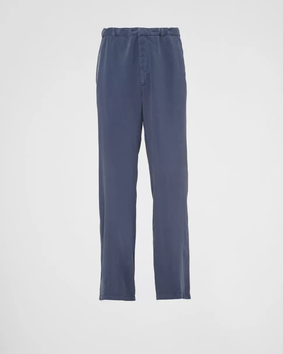 Prada Pantalones De Seda^Hombre PANTALONES Y BERMUDAS