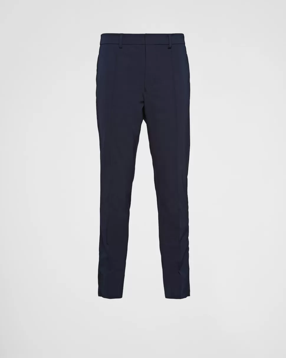 Prada Pantalones De Tejido Técnico Elástico^Hombre PANTALONES Y BERMUDAS