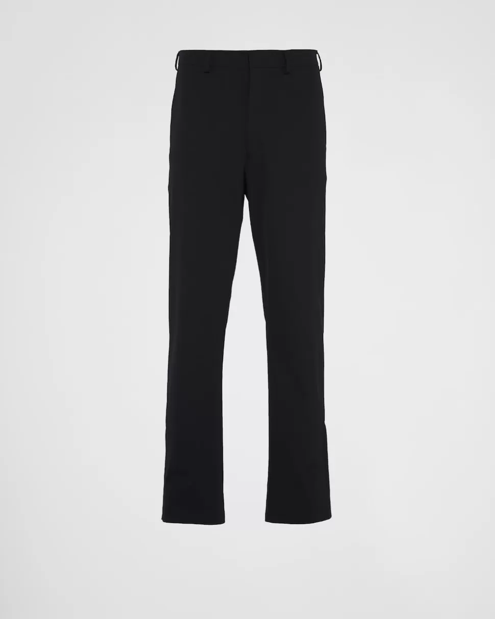 Prada Pantalones De Tejido Técnico Elástico^Hombre PANTALONES Y BERMUDAS