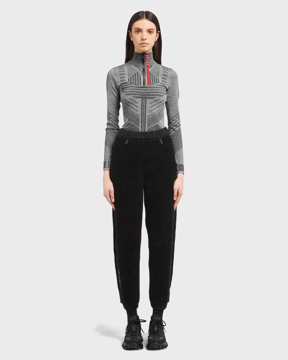 Prada Pantalones Tejido Técnico Y Forro Polar^Mujer ROPA