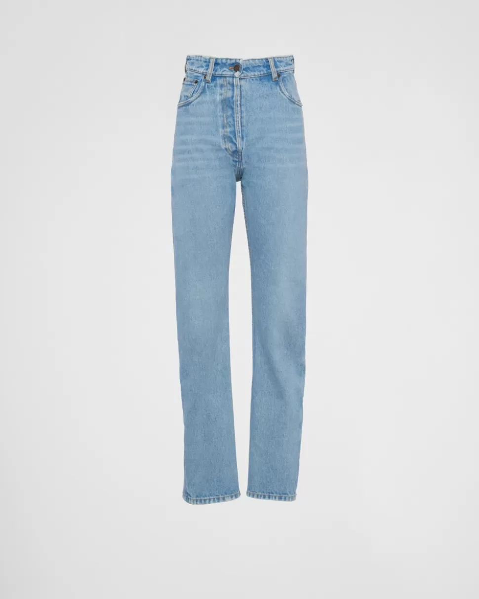Prada Pantalones Vaqueros Con Cinco Bolsillos^Mujer TEJIDO VAQUERO