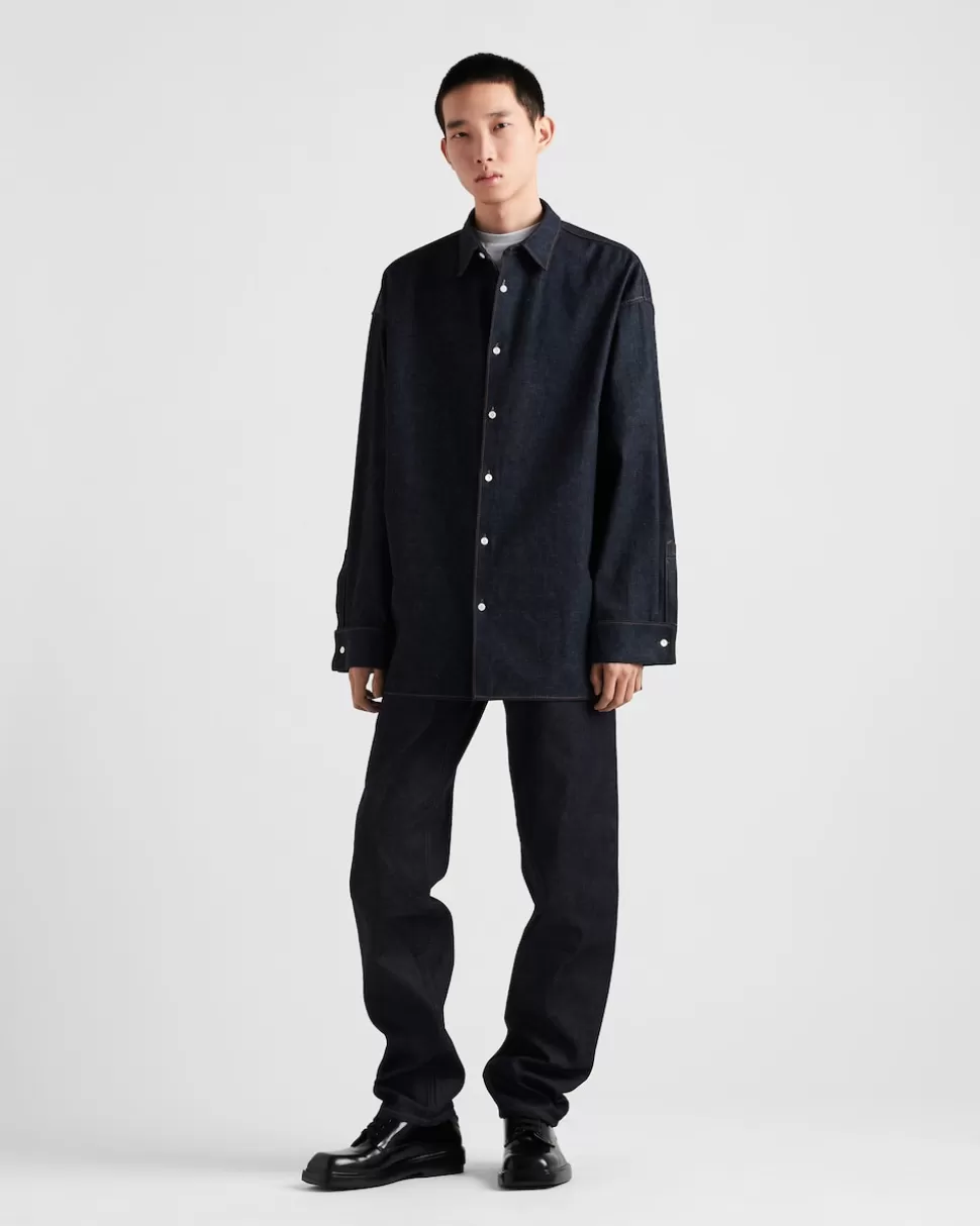Prada Pantalones Vaqueros De Cinco Bolsillos^Hombre TEJIDO VAQUERO