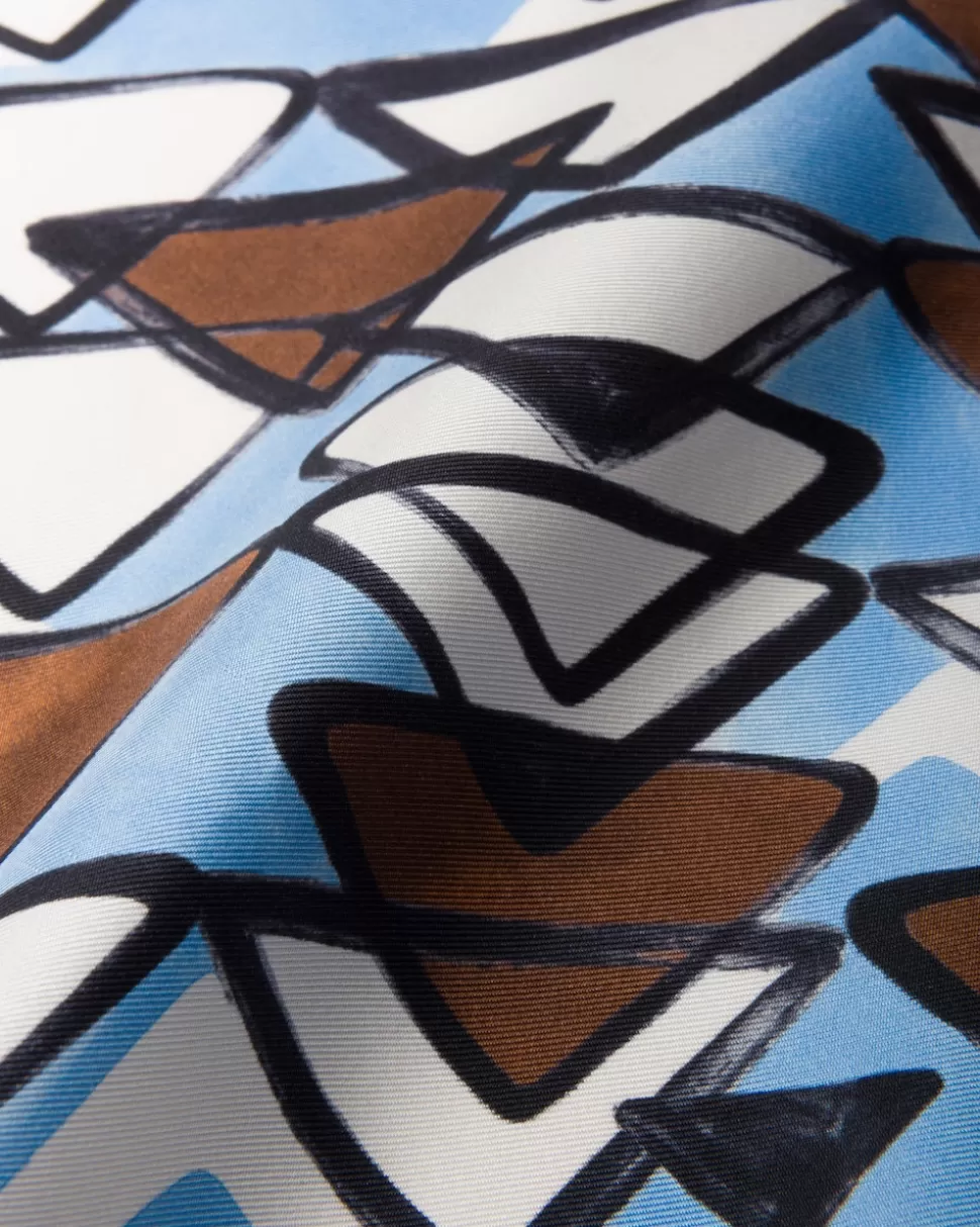 Prada Pañuelo De Sarga Estampada^Mujer BUFANDAS Y PAÑUELOS