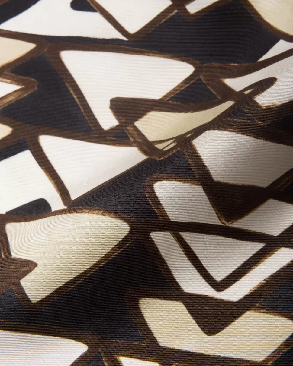 Prada Pañuelo De Sarga Estampada^Mujer BUFANDAS Y PAÑUELOS