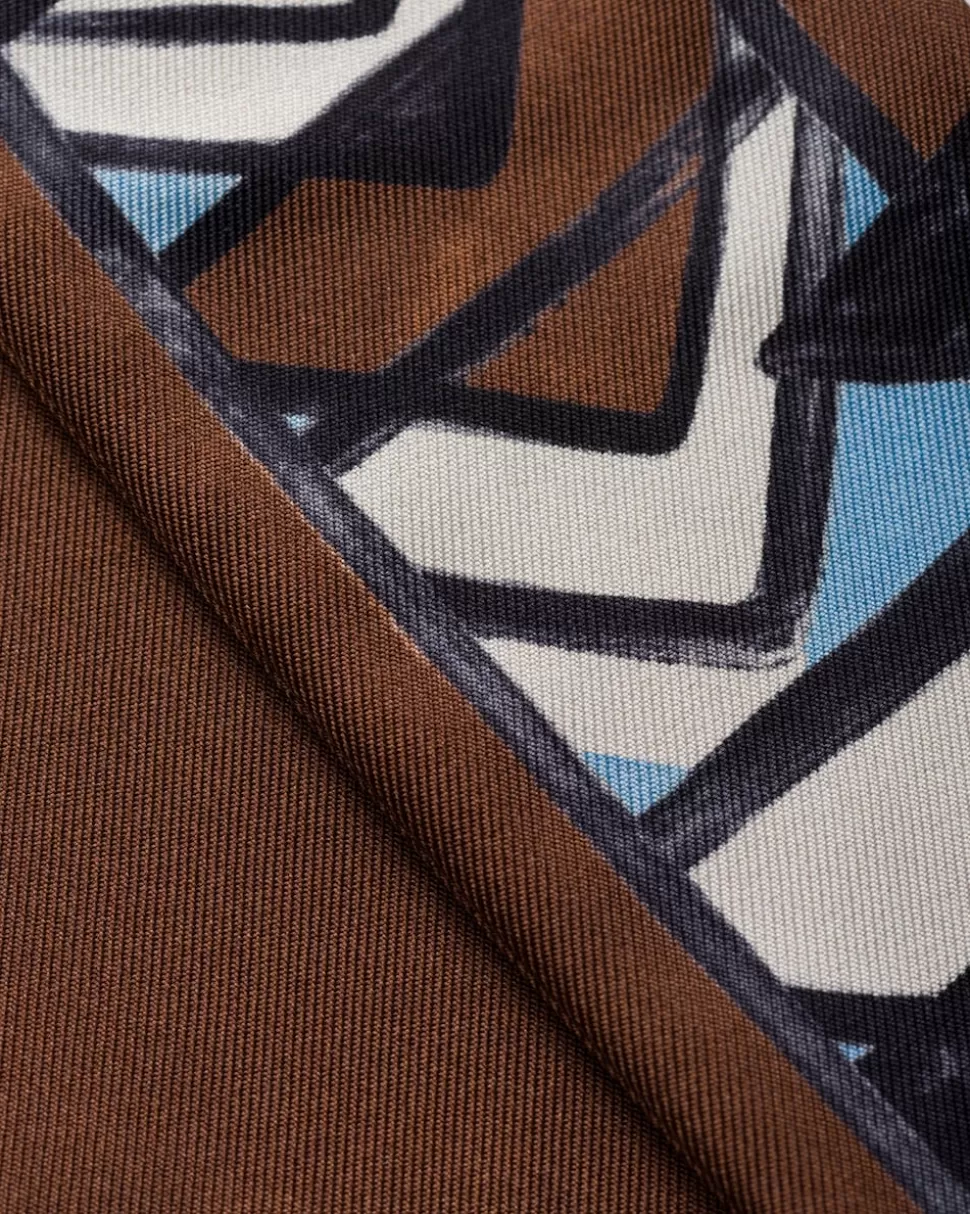 Prada Pañuelo Fino De Sarga Estampado^Mujer BUFANDAS Y PAÑUELOS