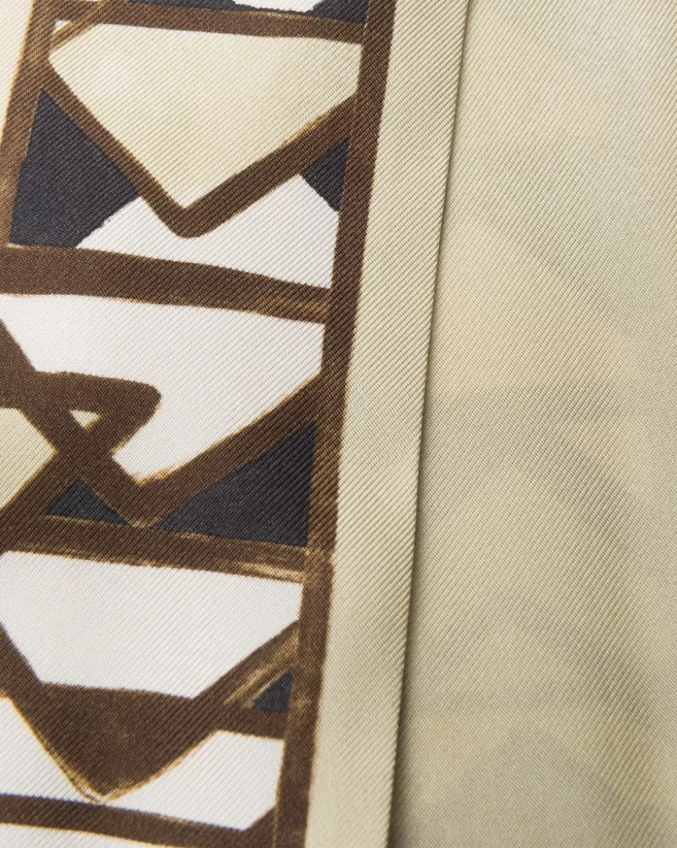 Prada Pañuelo Fino De Sarga Estampado^Mujer BUFANDAS Y PAÑUELOS
