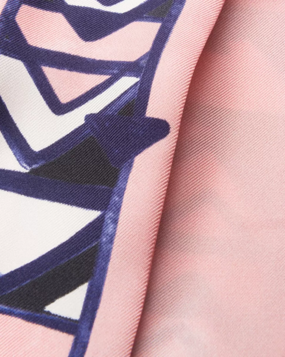 Prada Pañuelo Fino De Sarga Estampado^Mujer BUFANDAS Y PAÑUELOS