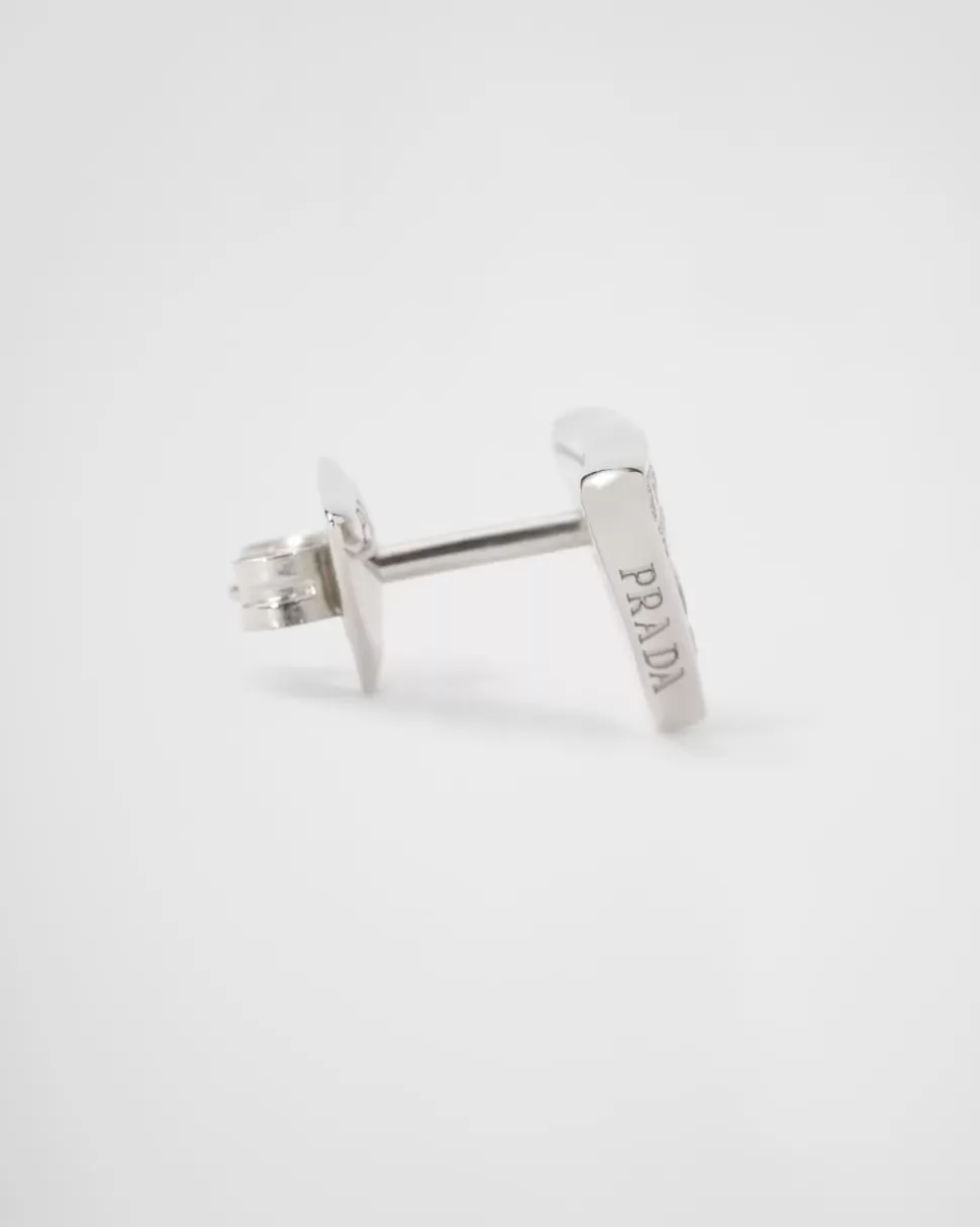 Prada Pendiente Individual Eternal Gold De Oro Blanco Y Diamantes^Mujer/Hombre COLECCIÓN DE JOYERÍA ELEGANTE | COLECCIÓN DE JOYERÍA ELEGANTE