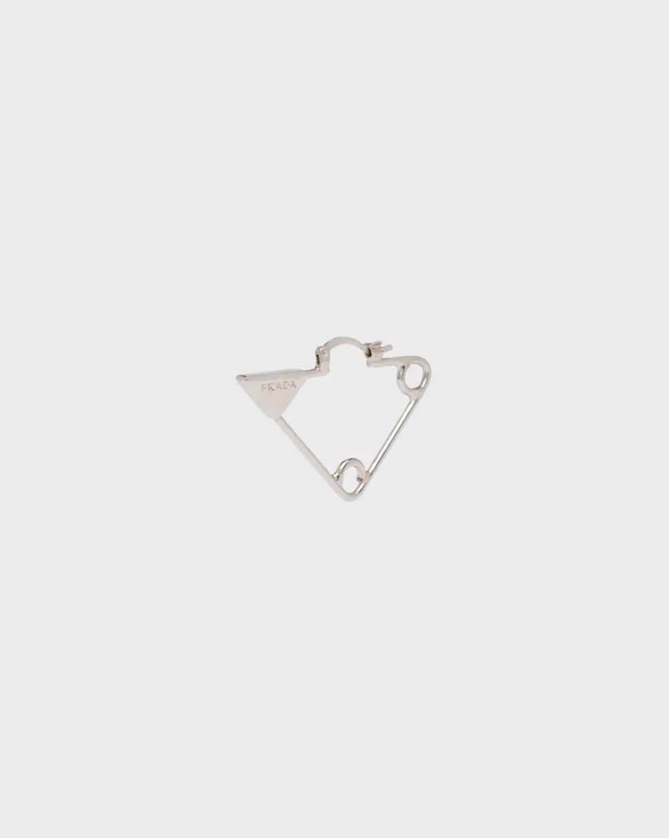 Prada Pendiente Individual Symbole^Hombre JOYAS DE PLATA