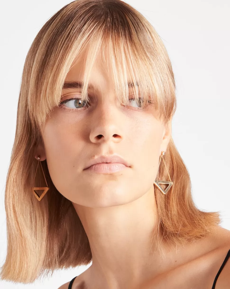 Prada Pendientes Con Colgante Calado Eternal Gold De Oro Amarillo Y Diamantes^Mujer COLECCIÓN DE JOYERÍA ELEGANTE