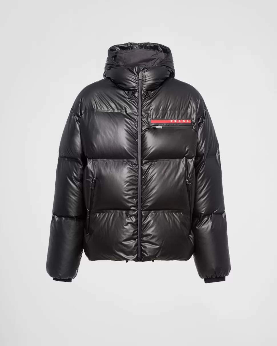 Prada Plumífero Con Capucha De Re-nylon Ligero^Hombre ROPA