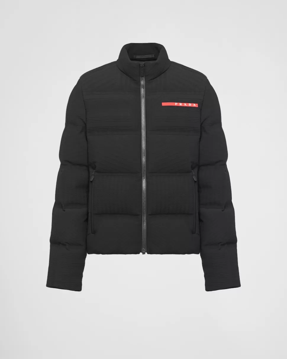 Prada Plumífero Corto De Punto Técnico^Hombre ROPA
