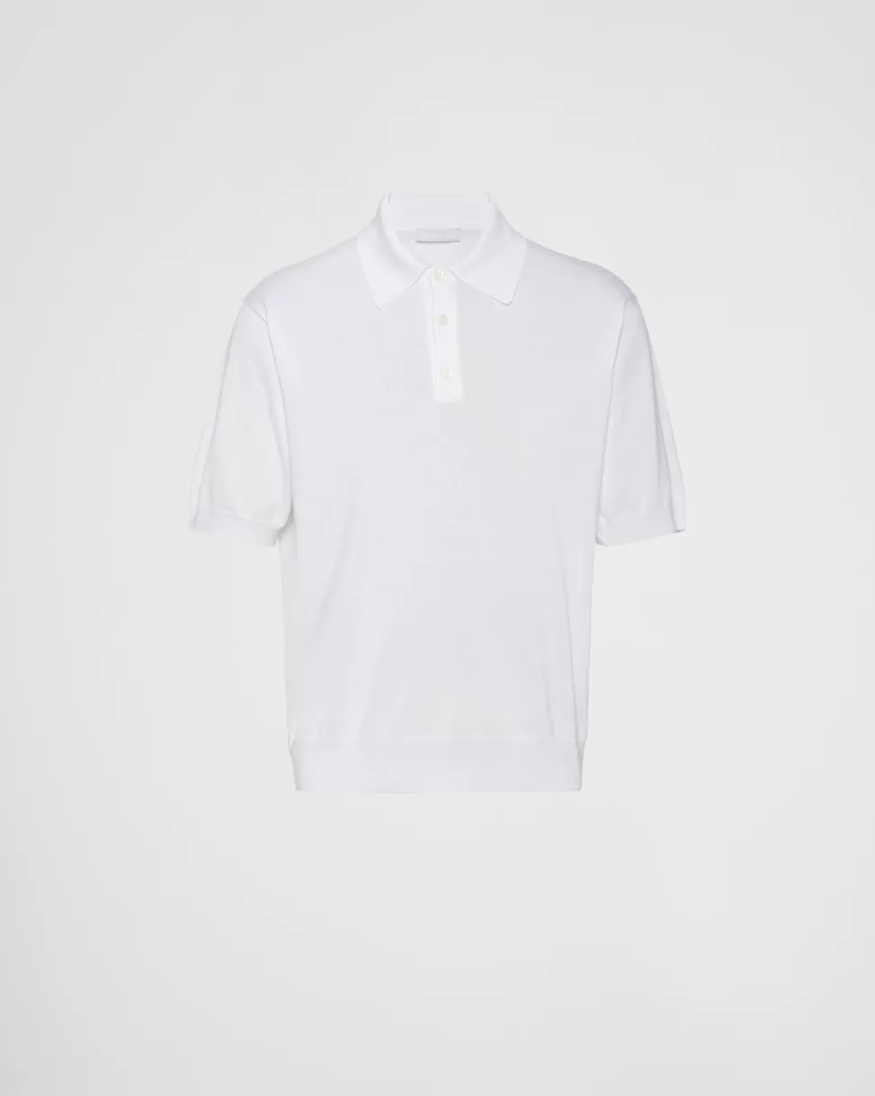 Prada Polo De Algodón^Hombre TEJIDOS DE PUNTO