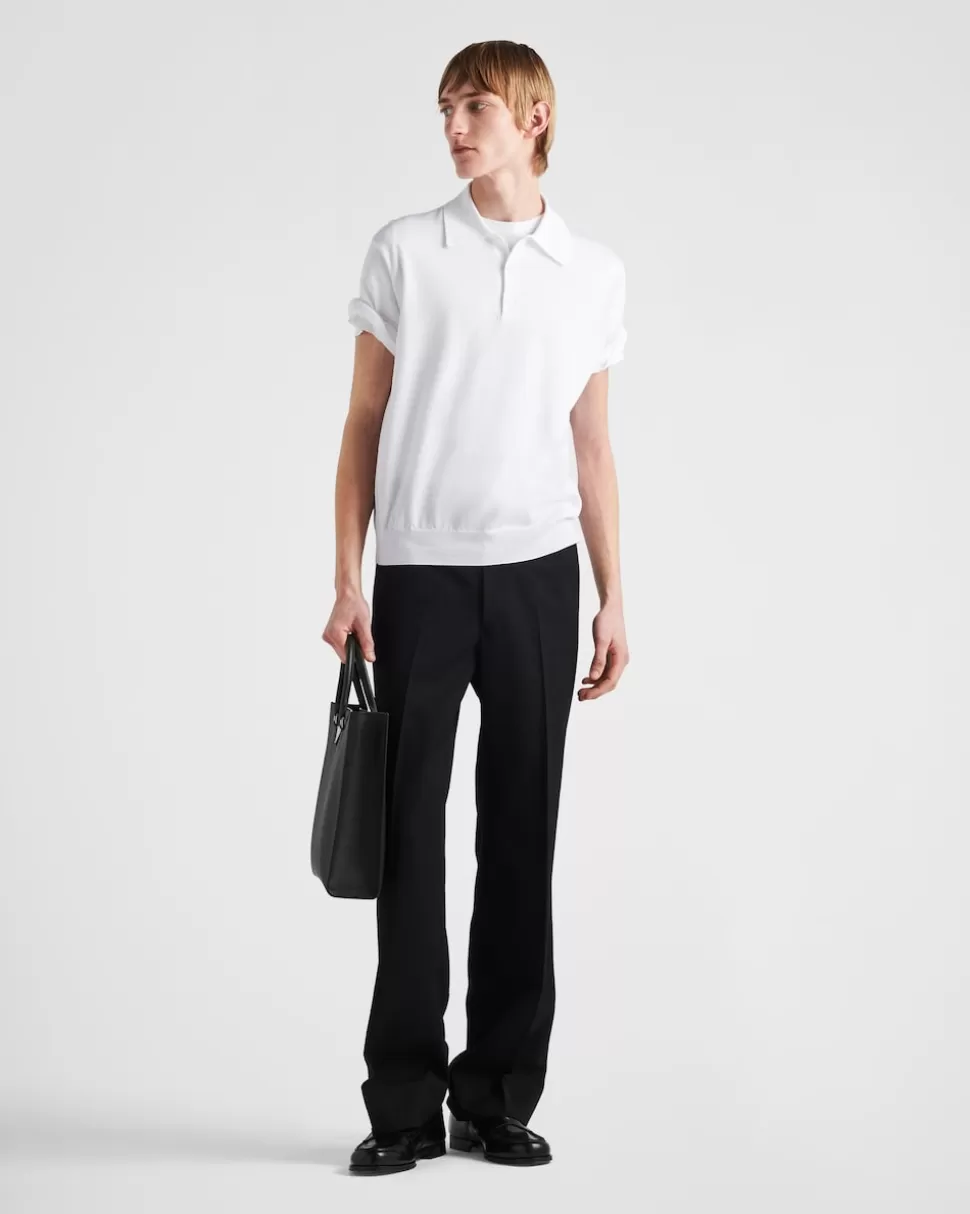 Prada Polo De Algodón^Hombre TEJIDOS DE PUNTO