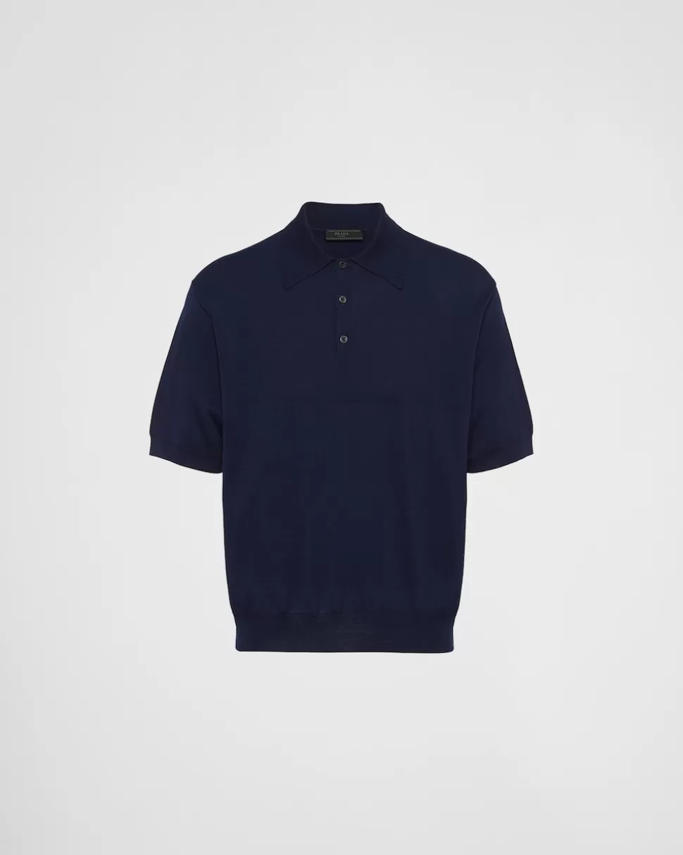 Prada Polo De Algodón^Hombre TEJIDOS DE PUNTO