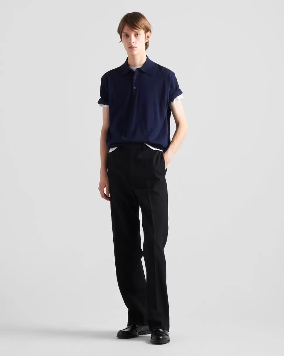 Prada Polo De Algodón^Hombre TEJIDOS DE PUNTO