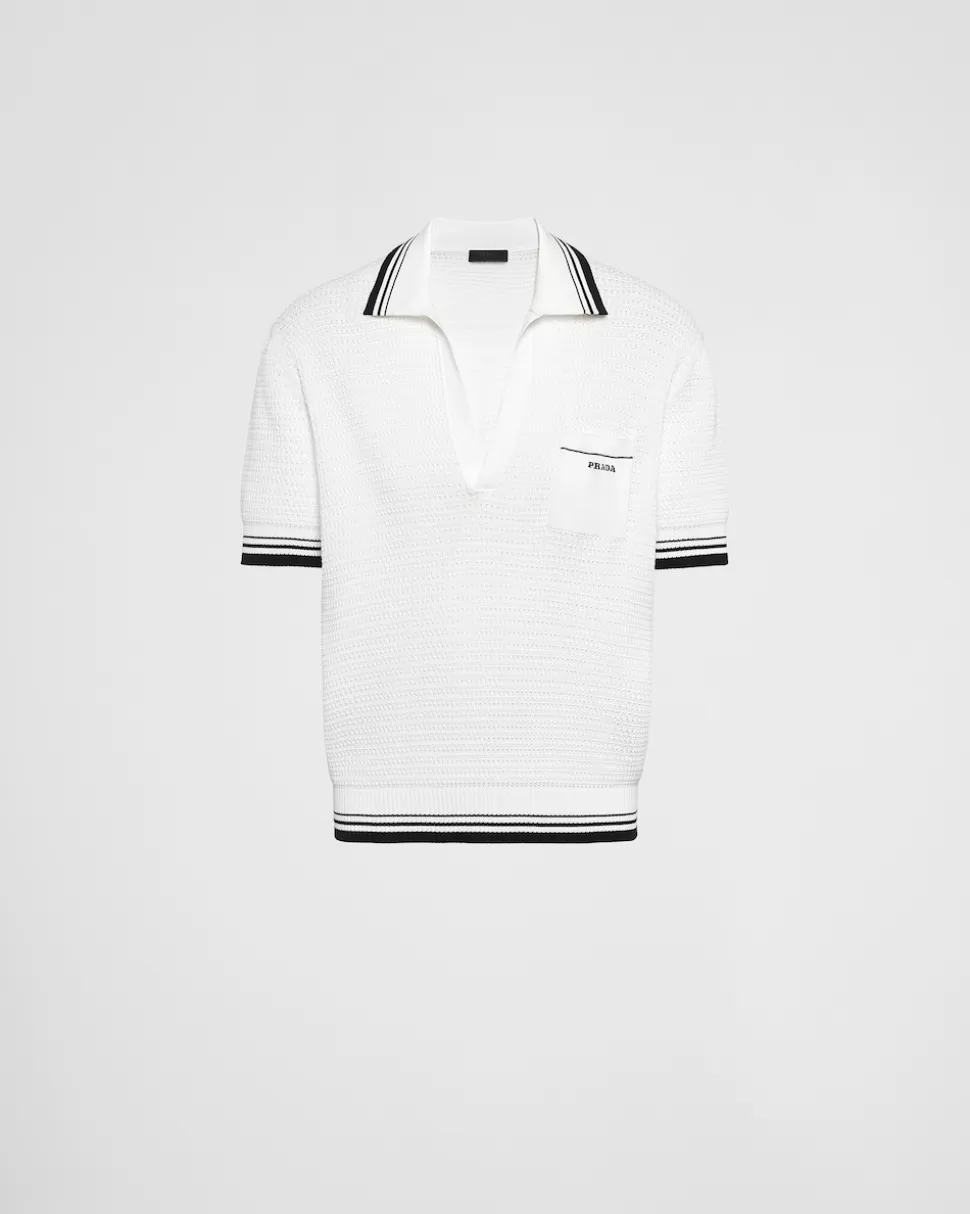Prada Polo De Algodón^Hombre TEJIDOS DE PUNTO