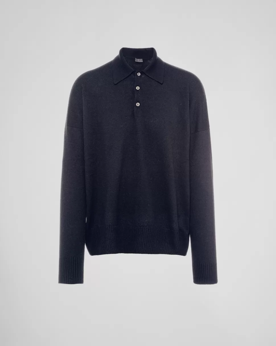 Prada Polo De Cachemir^Hombre TEJIDOS DE PUNTO