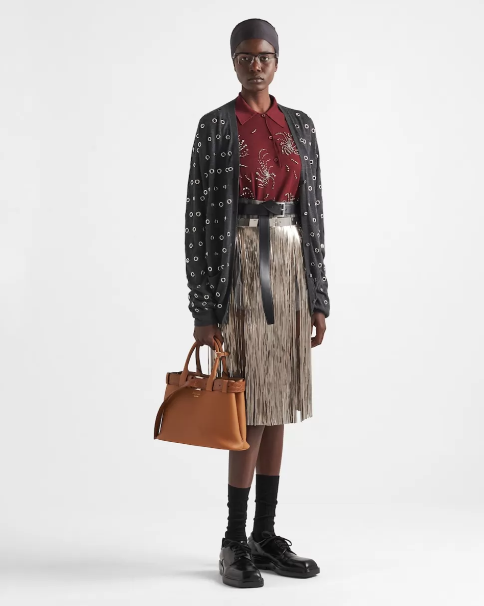 Prada Polo De Cachemir Bordado^Mujer TEJIDOS DE PUNTO