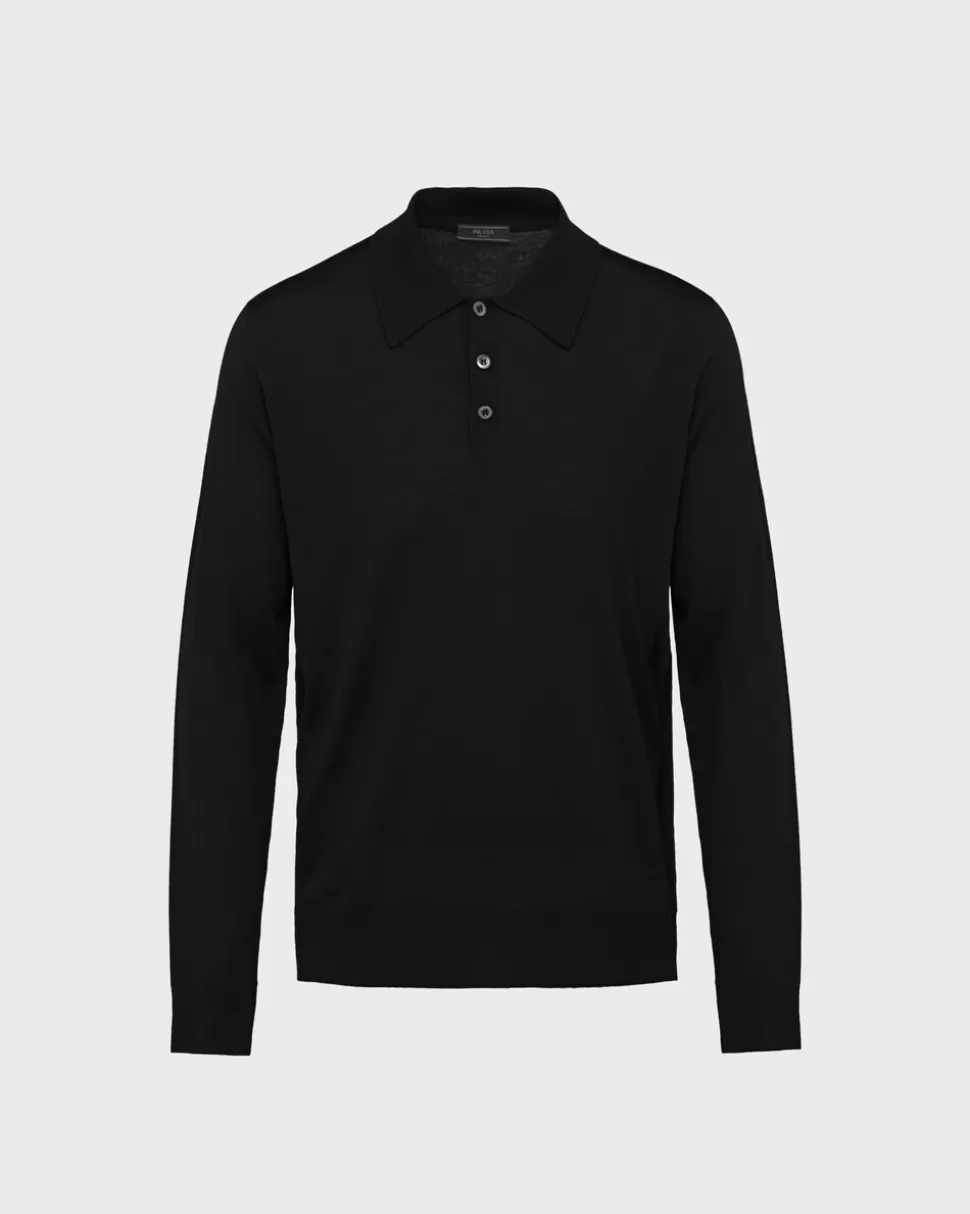 Prada Polo De Lana De Estambre^Hombre TEJIDOS DE PUNTO