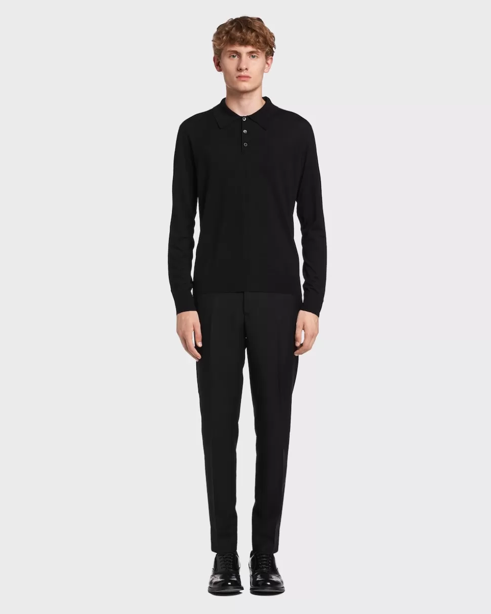 Prada Polo De Lana De Estambre^Hombre TEJIDOS DE PUNTO