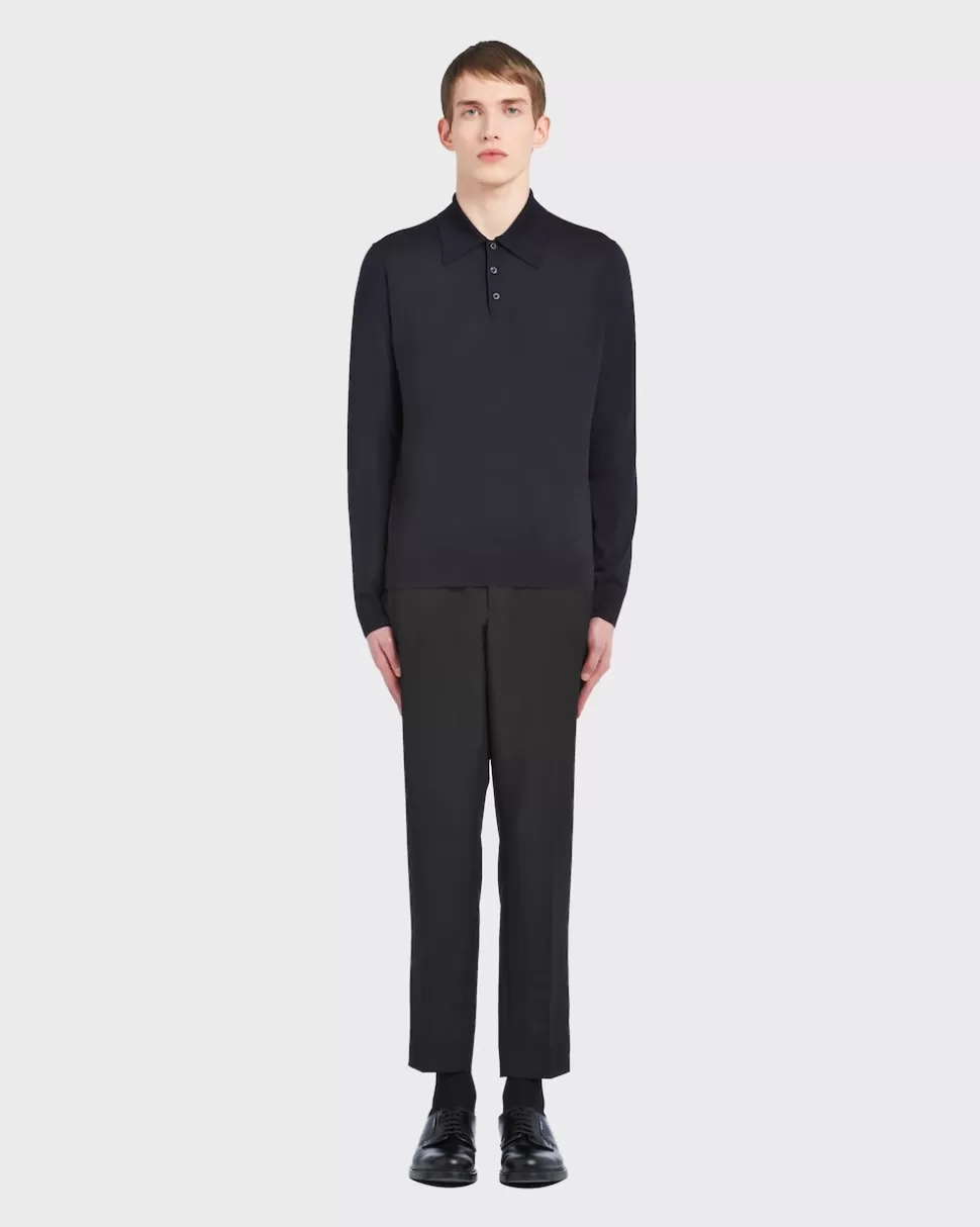 Prada Polo De Lana De Estambre^Hombre TEJIDOS DE PUNTO