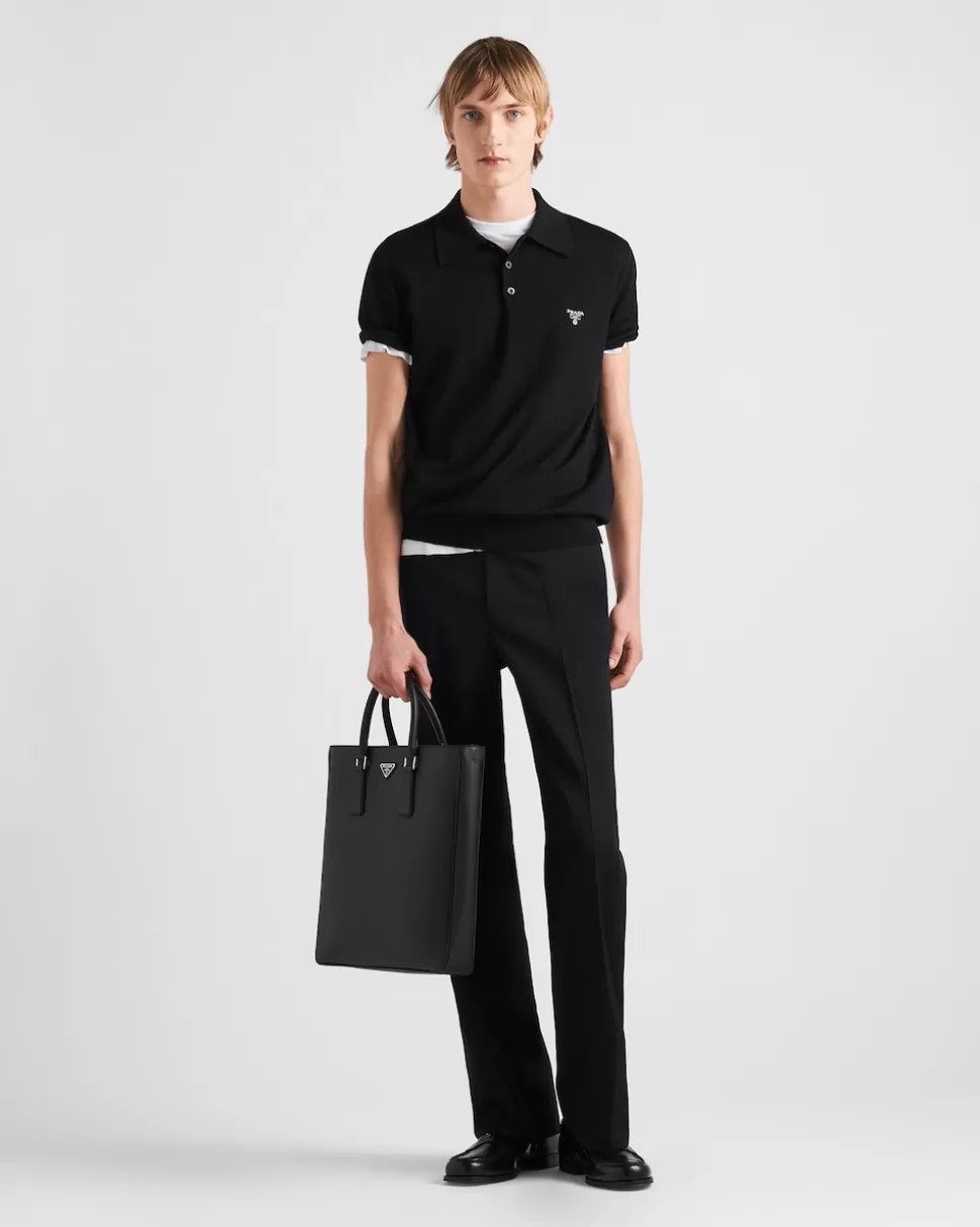 Prada Polo De Lana Superfina^Hombre TEJIDOS DE PUNTO
