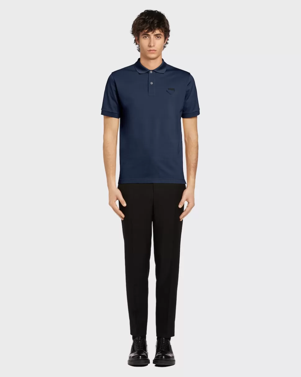 Prada Polo De Piqué^Hombre CAMISETAS Y POLOS