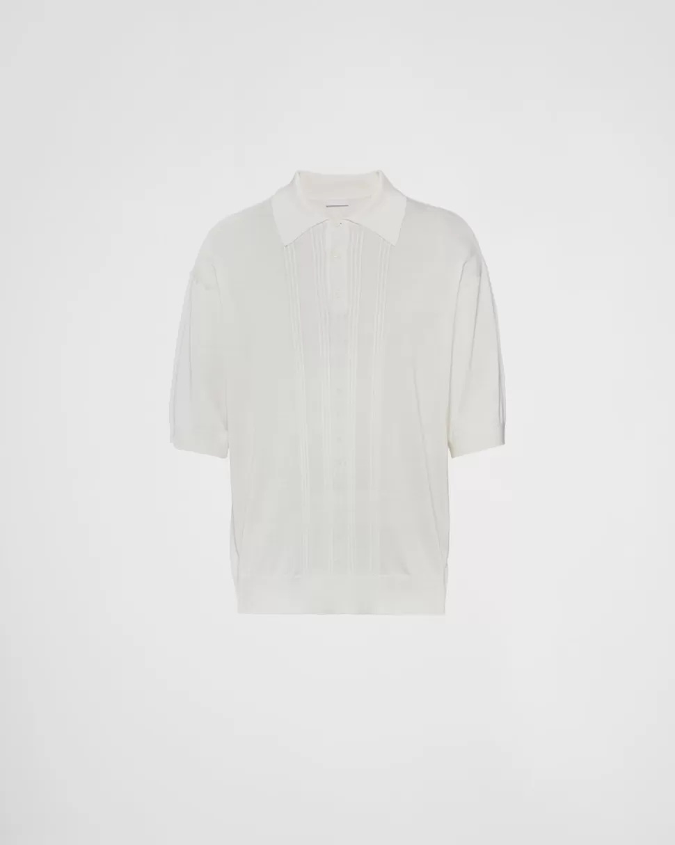 Prada Polo De Seda^Hombre TEJIDOS DE PUNTO
