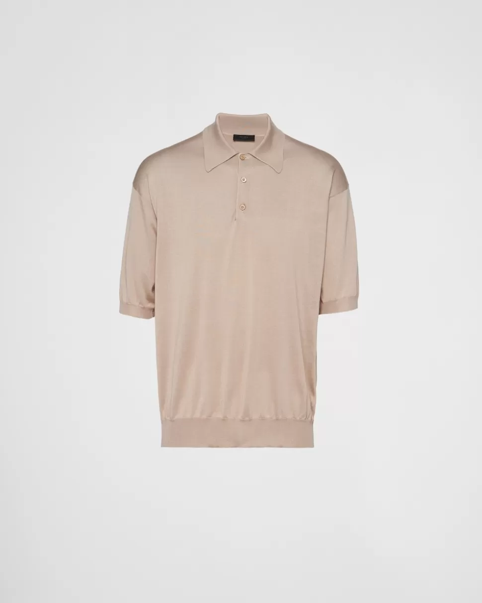 Prada Polo De Seda^Hombre TEJIDOS DE PUNTO