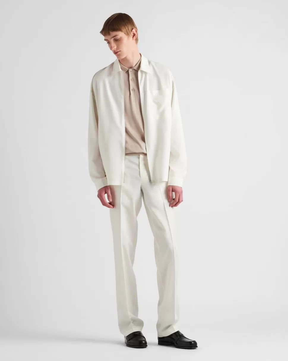 Prada Polo De Seda^Hombre TEJIDOS DE PUNTO