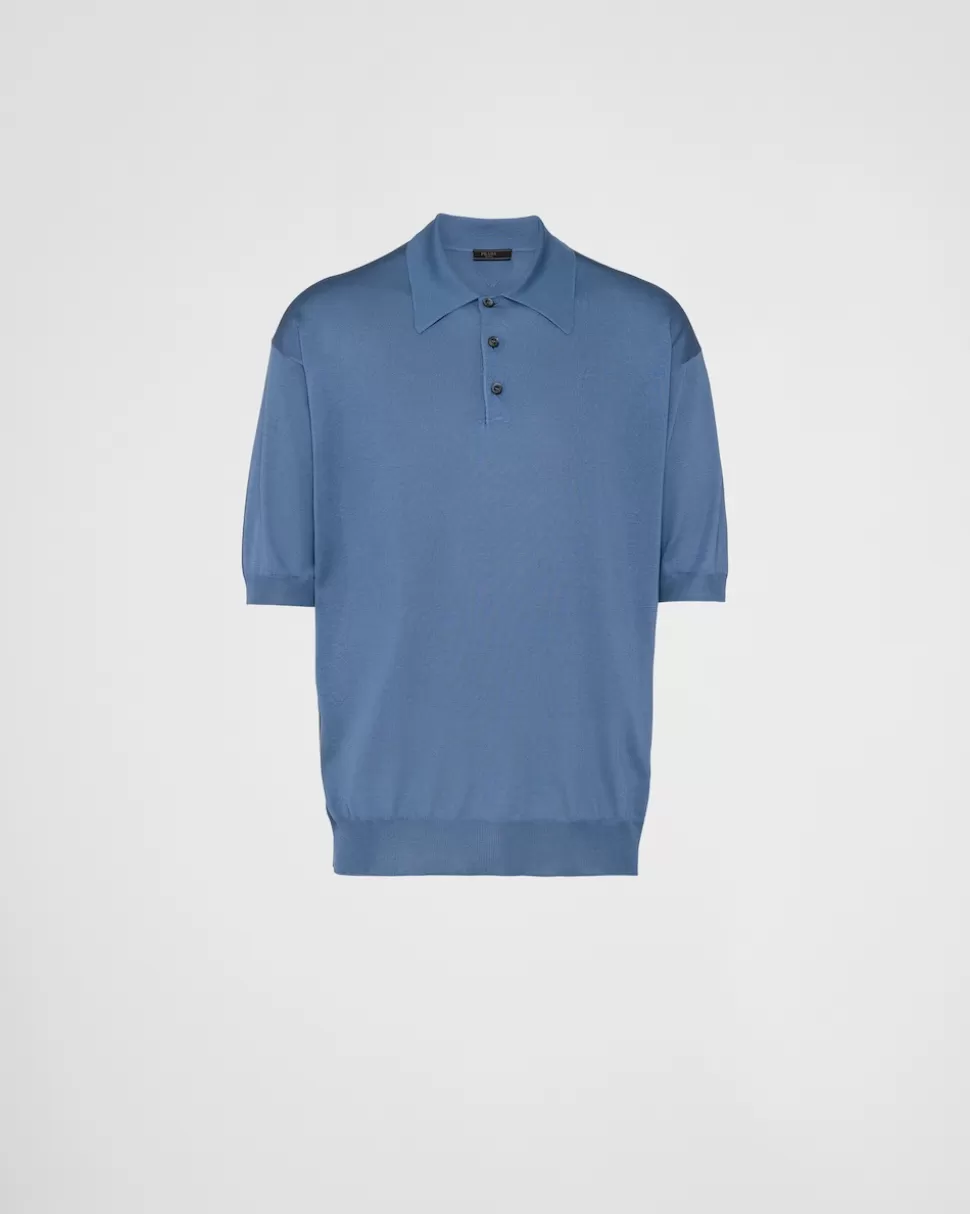 Prada Polo De Seda^Hombre TEJIDOS DE PUNTO