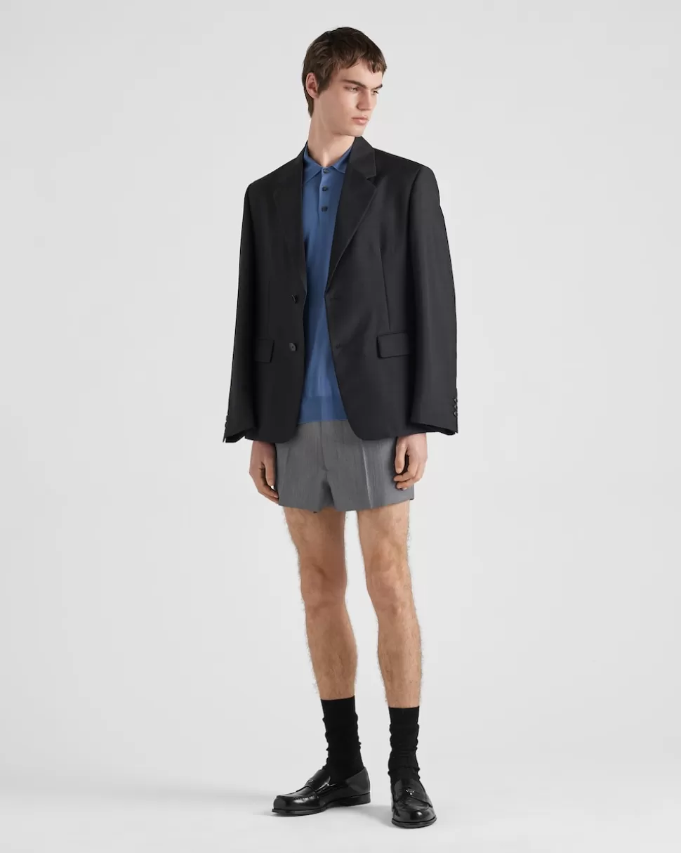 Prada Polo De Seda^Hombre TEJIDOS DE PUNTO