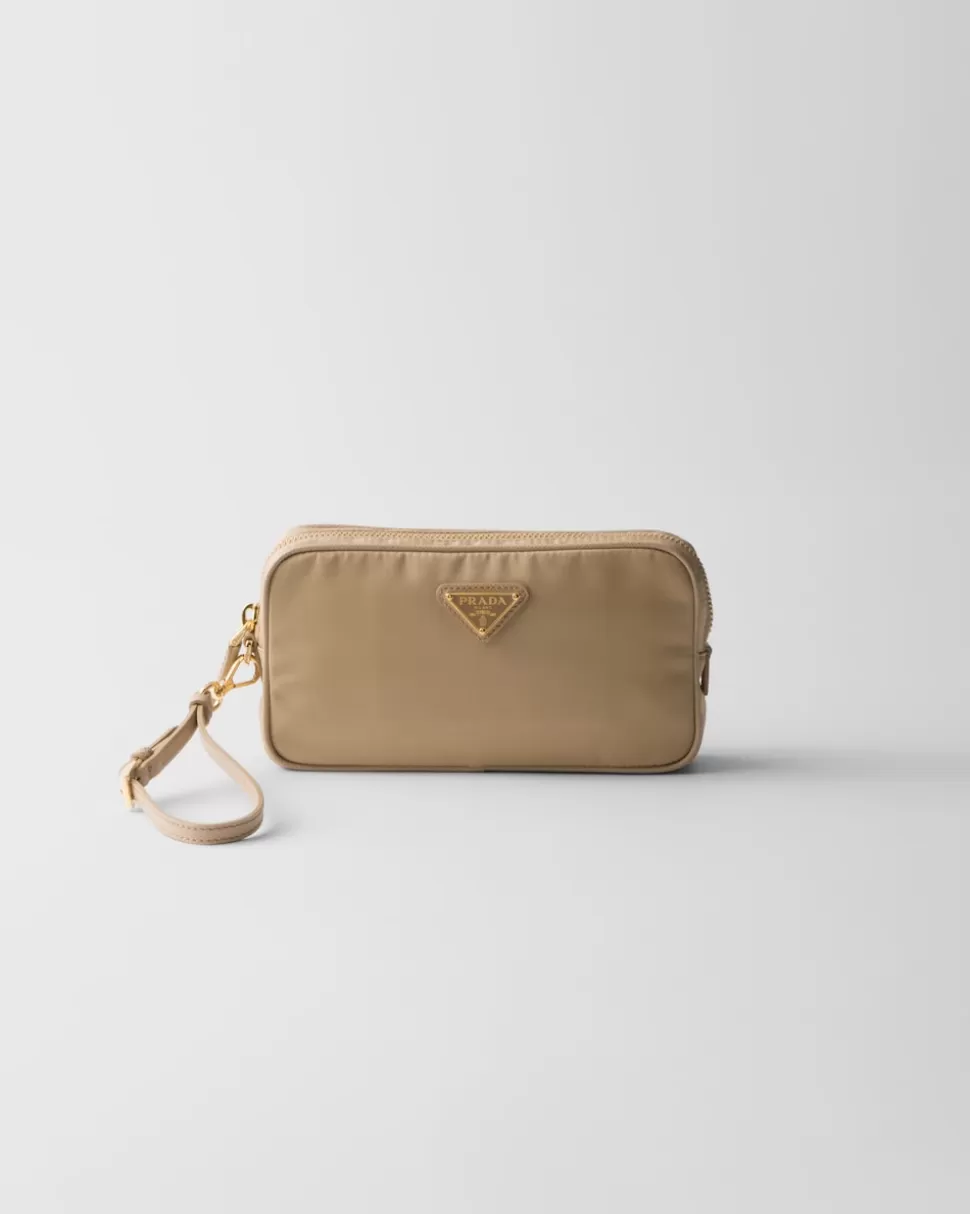 Prada Pouch De Re-nylon Y Piel Saffiano Re-edition 1978^Mujer COLECCIÓN FEMENINA | BOLSAS Y ACCESORIOS DE VIAJE