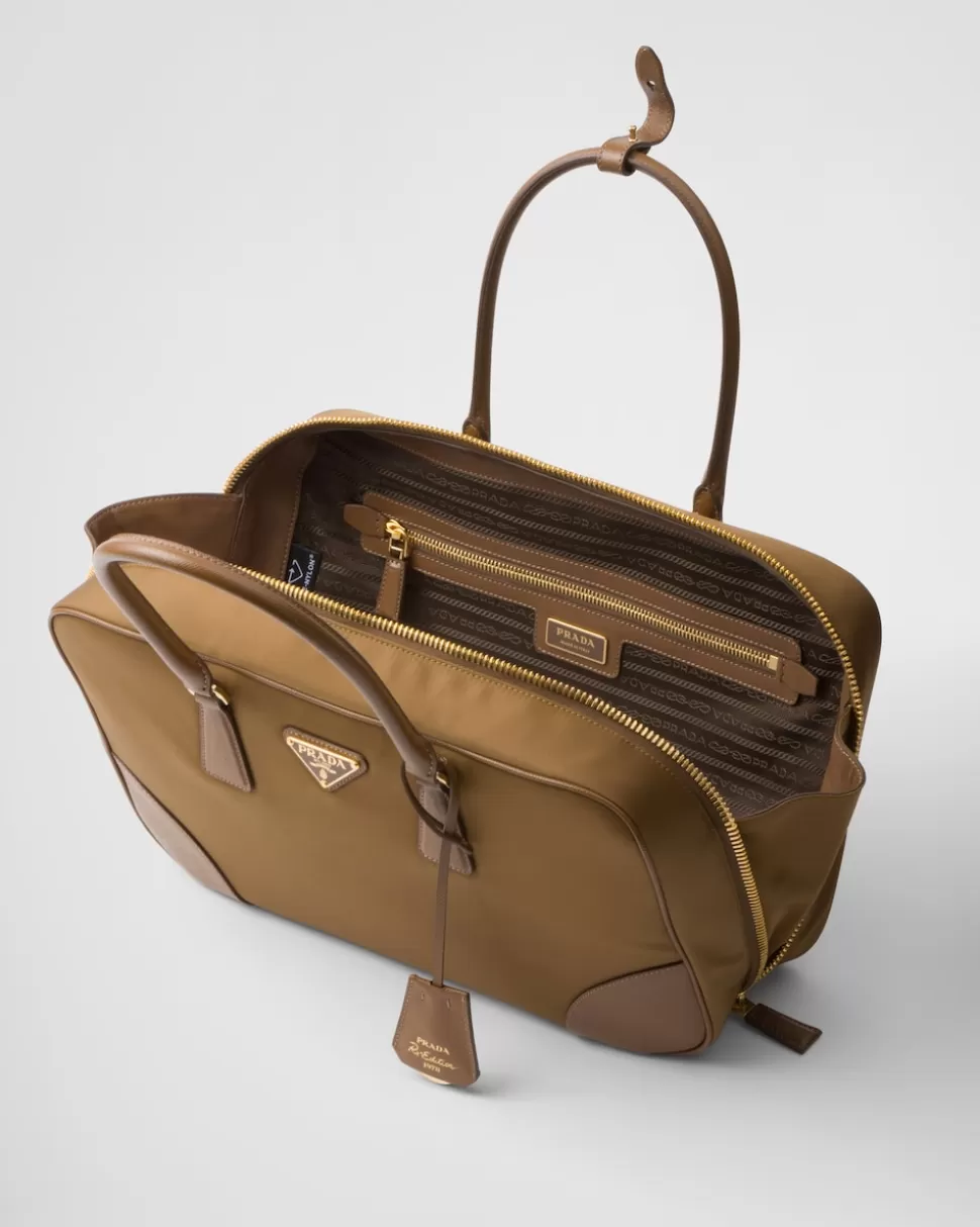 Prada Re-edition 1978 Large Re-nylon And Saffiano Leather Two-handle Bag^Mujer COLECCIÓN FEMENINA | BOLSOS CON ASA SUPERIOR