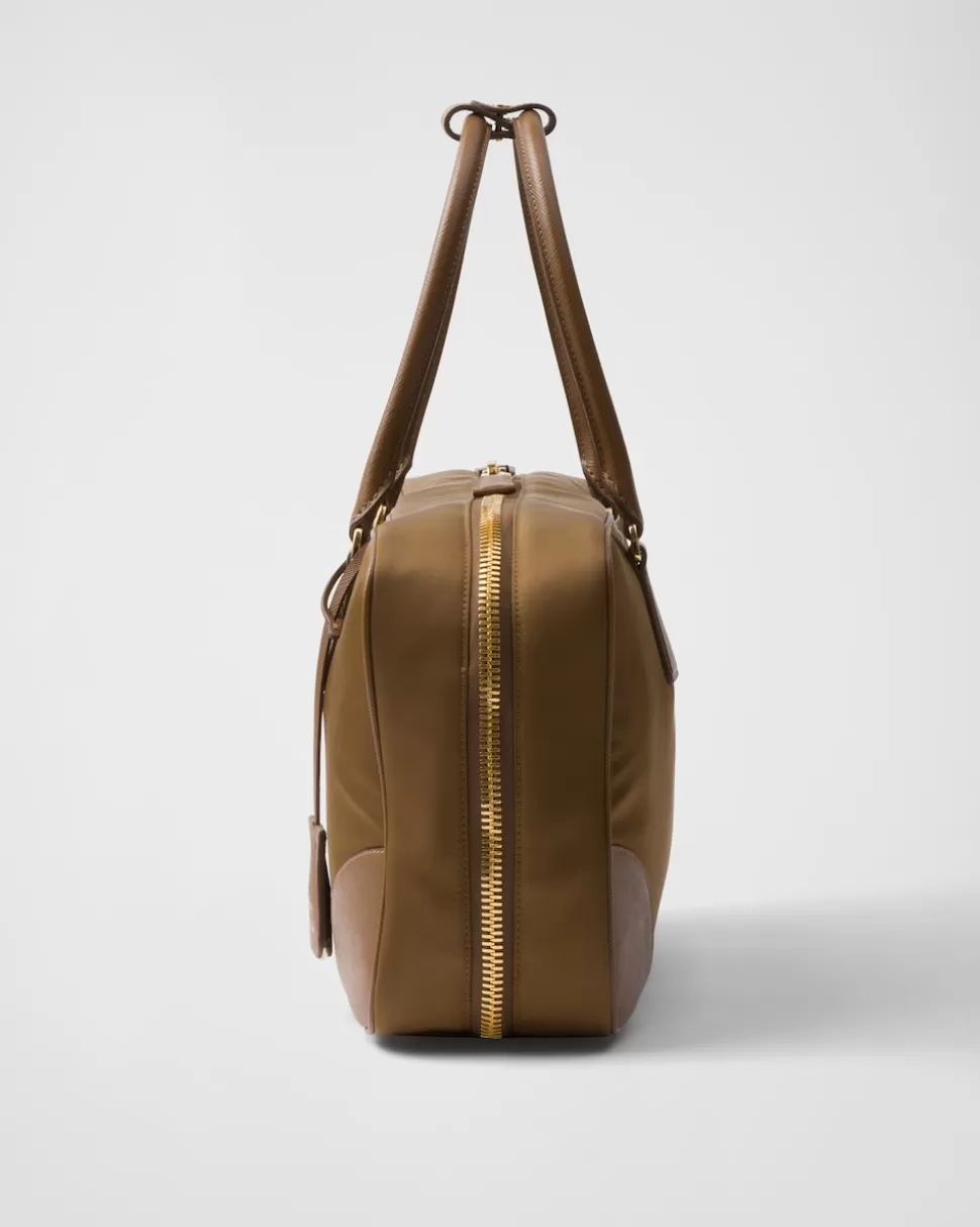 Prada Re-edition 1978 Large Re-nylon And Saffiano Leather Two-handle Bag^Mujer COLECCIÓN FEMENINA | BOLSOS CON ASA SUPERIOR