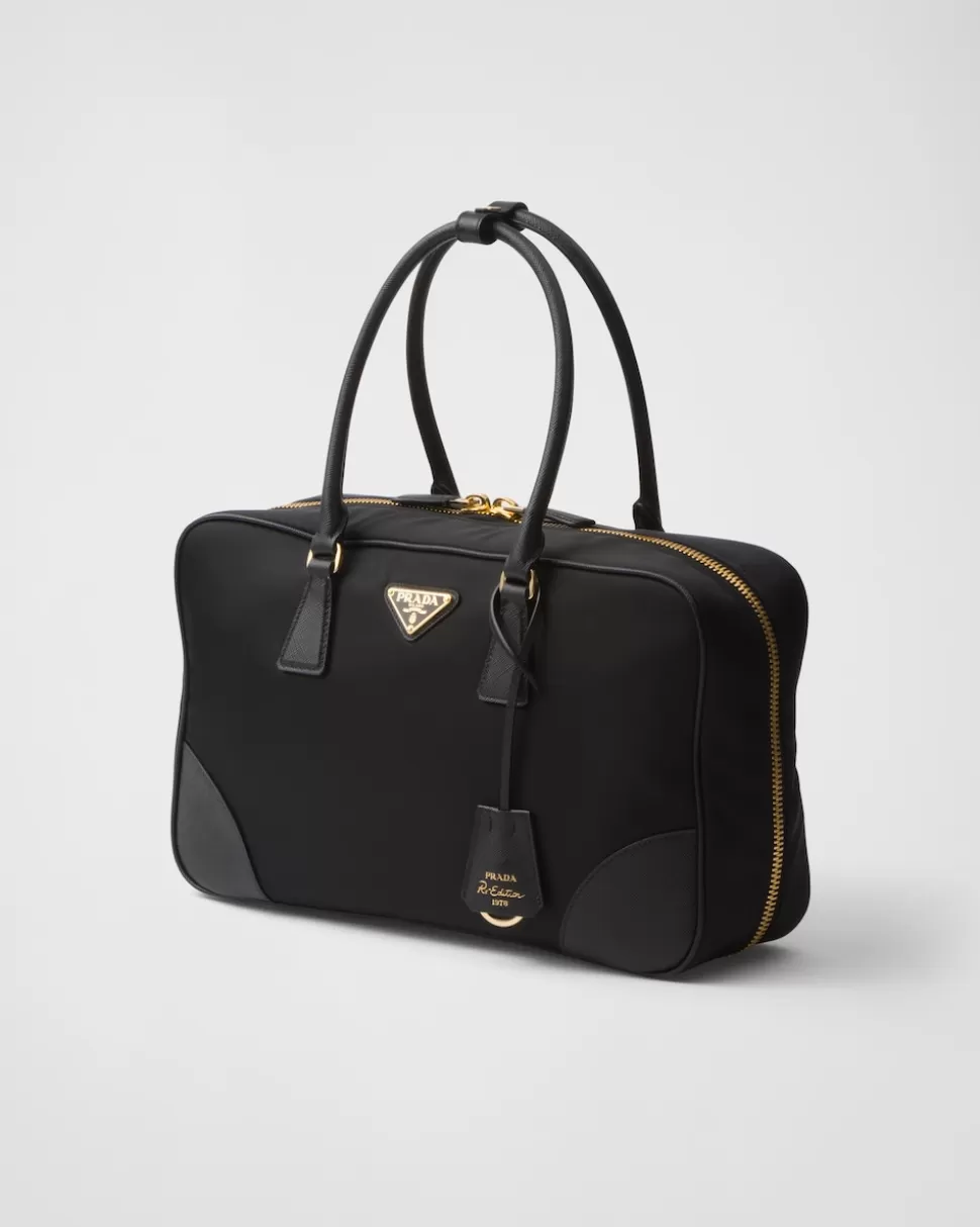 Prada Re-edition 1978 Large Re-nylon And Saffiano Leather Two-handle Bag^Mujer COLECCIÓN FEMENINA | BOLSOS CON ASA SUPERIOR