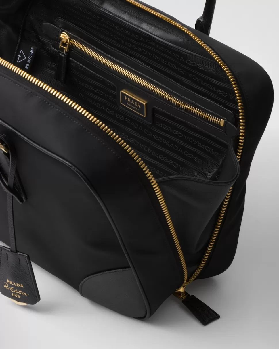 Prada Re-edition 1978 Large Re-nylon And Saffiano Leather Two-handle Bag^Mujer COLECCIÓN FEMENINA | BOLSOS CON ASA SUPERIOR