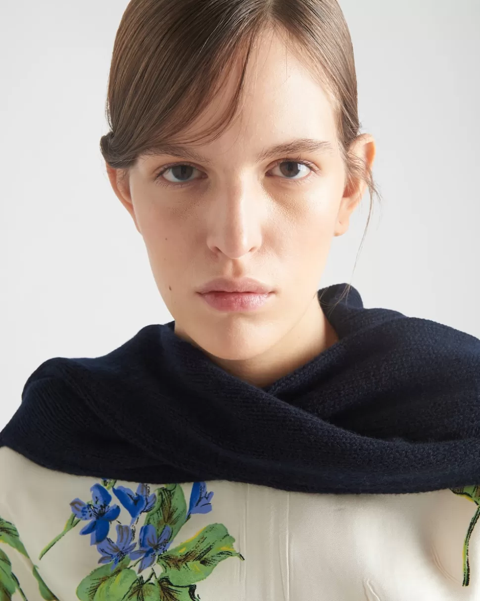 Prada Reedición Del Vestido De Sarga De Seda Estampado De 2003^Mujer VESTIDOS