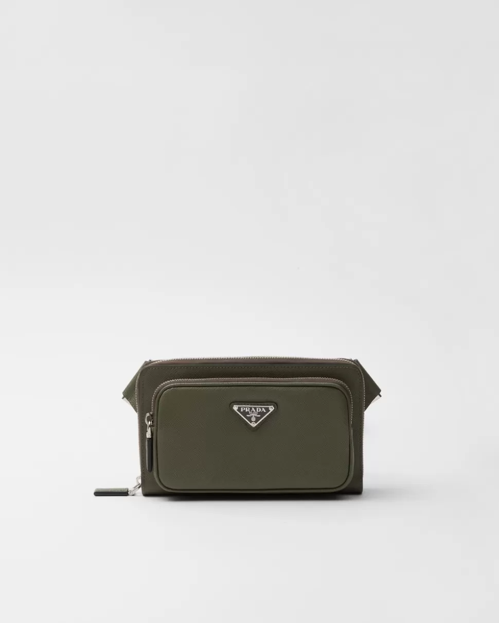 Prada Riñonera De Piel Saffiano^Hombre BOLSOS MENSAJEROS